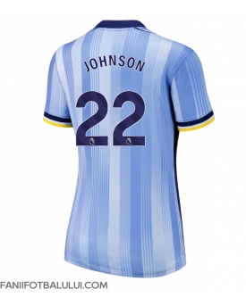Tottenham Hotspur Brennan Johnson #22 Tricou Fotbal Replică 2024-25 Femei Deplasare